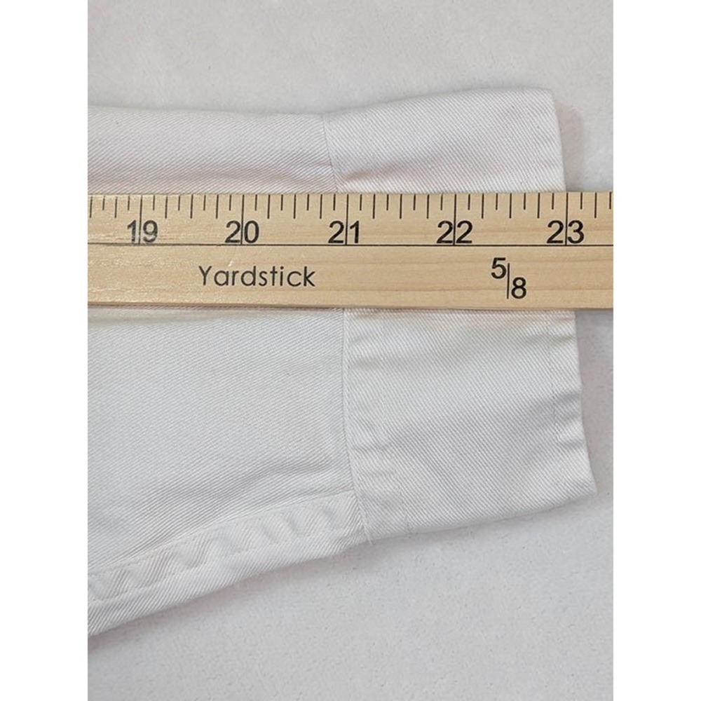 Club Monaco Shirt Mens S White 100% Cotton Coastal Cabincore Safari Utilitarian - Picture 9 of 11